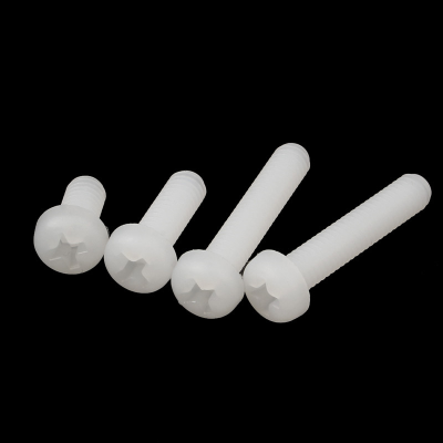 AD M2 transparent plastic screw white nylon screw