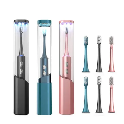 Smart Sterilizing Toothbrush 48000 Times Minute Wireless Induction Charging 180 Days Standby Custom Logo