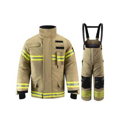 China Hot Sale EN 469 Approved Fireman Suits Aramid Material Firefighting Volunteer Gear