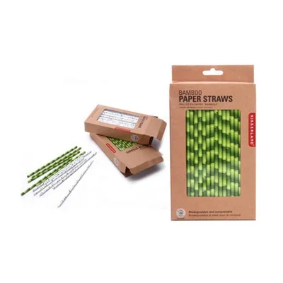 High Quality Wedding Birthday Straw Disposable Bamboo Drinking Straws