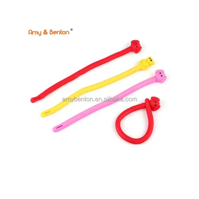 Cute Cartoon Bracelet Toy Stretchy Puppy Shape Wristband for Kids Party Festival Classroom Rewards
