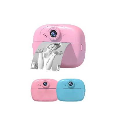 1080p HD Mini Digital Camera for Boys Girls Instant Print Thermal Photo Paper Filter Nightshot MicroSD Kids' Gifts Toys