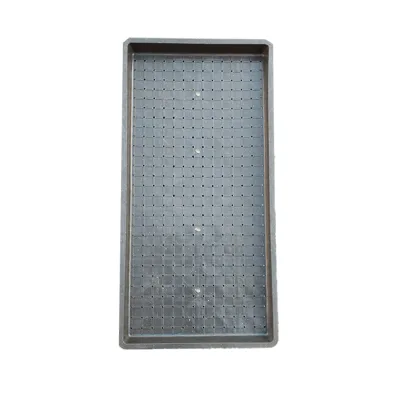 9 Inch Plain Black Reusable Rectangle Pp Garden Vegetables Flower Seed Starter Tray