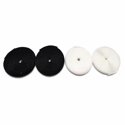 100% Nylon 16mm Hook and Loop Fastener Tape 4g Per 0.5m 10000+ Cycles Strong Grip for Sewing Clothing Bag Shoes High Density