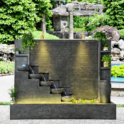 Well Designed Outdoor Indoor Sturdy Durable Granite Marble Stone Water Wall Waterfall Fountains