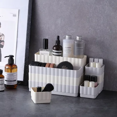Different Sizes Stackable Cosmetic Storage Organizer Kitchen Use Plastic Storage Box