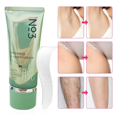 Wholesale Natural Herbal Cream for Gentle Painless Permanent Hair Removal on Face and Body Targeting Armpits and Legs
