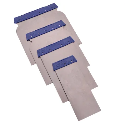 4pcs 42/68/87/124*105mm Metal Spreader Scraper Set Oil Putty Blade Hand Scraper Mud Spreader for Scraping Filling Mixing