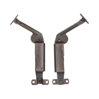 Self-Balancing Soft Closing Adjustable Full-Overlay Iron Hinges 1 Pair Left Right Dark Bronze Tone Screws for Living Room