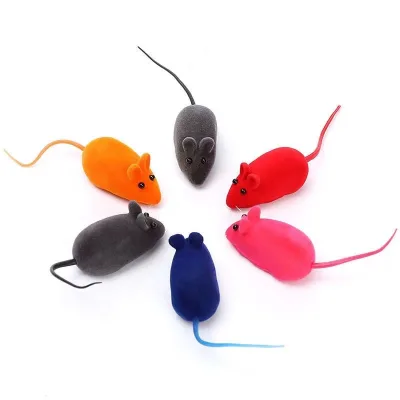 Eco Friendly Interactive Plush Cat Toy Simulating a Mouse for Cats Stuffed Pet Toy