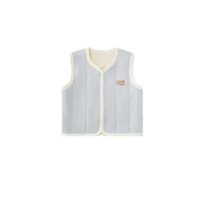 Unisex Baby Autumn Winter Jacket Newborn Toddler Sleeveless Vest with Single Breasted Closure Outerwear for Young Children