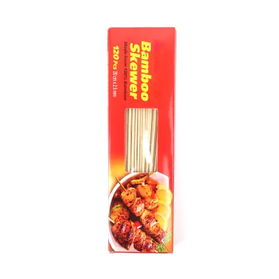 Bamboo Wood Skewers Heat Resistant Eco-Friendly Food Grade for Kitchen Home Outdoor Use with Custom Packaging