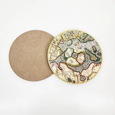 Sublimation Plain coaster Personalized  MDF Wood Coasters Bulk Wholesale Sublimation Ready High Glossy Hotels Coffee Tea Cup
