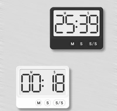 Korean Style Mini Timer Magnetic Minimalist Digital Count up and Count Down Timer Baking Kitchen Timer