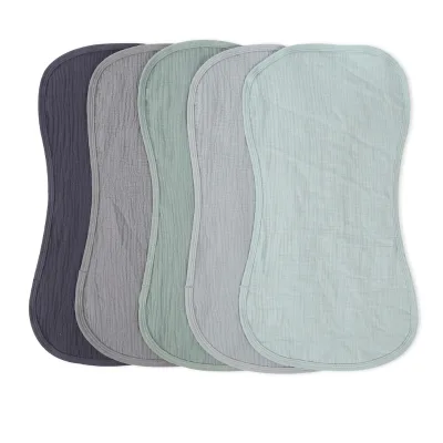 Cheap 100% Cotton Burping Cloths for Boys Girls Large 20''X10'' Extra Soft and Absorbent Muslin Burp Cloths for Baby