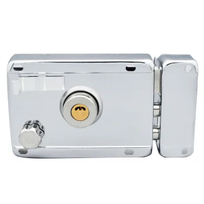 Polished Iron Modern Design Outdoor Door Mortise Security Lock with Easy Installation Key Included