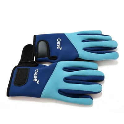 Durable Full Coverage Neoprene Diving Gloves Adjustable Wrist Waterproof for Underwater Work Diving