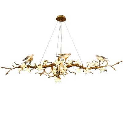 Modern Style Bird Shape Decoration Dining Hall Large Custom Luxury Led Pendant Lamp for Decoration