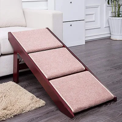 GMTPET Wooden Dog Pet Stairs Folding Steps Dog Ramp Pawramp Dog Ladder Modern Classic