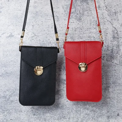 PU Leather Mobile Crossbody Bag Women Handbag Wallet With Chain Fashion Best Gift Wallets Daily Convenience Lightweight Fashion
