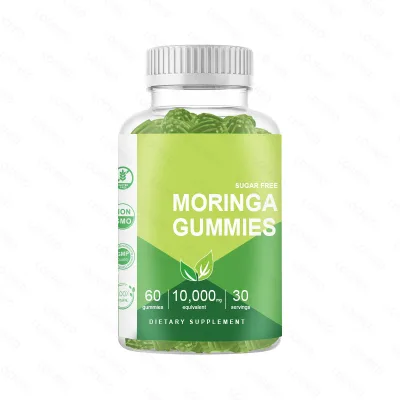 Private Label Herbal Gummies Bear Complex of Moringa Leaf and Seed Extracts Dietary Moringa Gummies Supplement