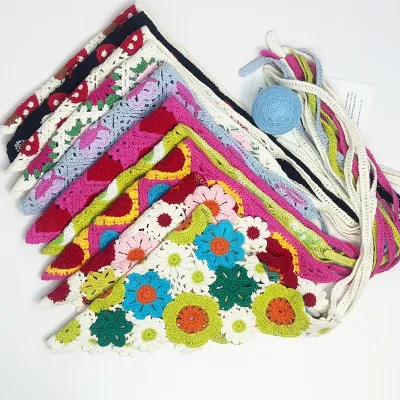 New European and American-style triangular headscarves, headbands, knitted headbands, and elasticated headscarves