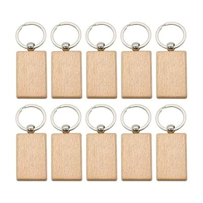 Custom Wooden Laser logo Engraving Wood Keychain,wood Key Chain,wooden Keyring