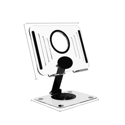 New Acrylic Tablet PC Mobile Phone Bracket Desktop 360 Rotating Foldable Lazy Non Slip Phone Tablet Holder Stand