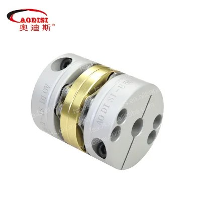 U Type Aluminum Alloy 8screws Doulb Screw Flexible Double Disc Couplings for Servo Motor Step Motor