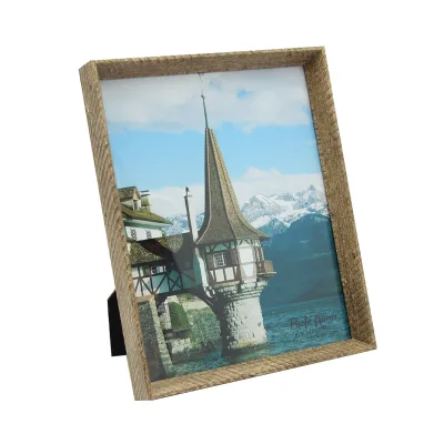 Jinn Home Wholesale Brown Wooden Picture Frames Dark Wood Grain Minimalist Design