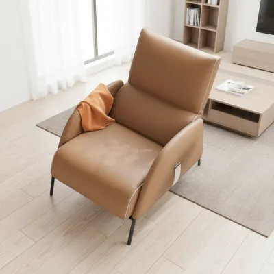 Modern Faux Leather Fabric Tufted Electric Adjustable Recliner Lounge Chair Sofa Comfortable Living Room Home Furniture