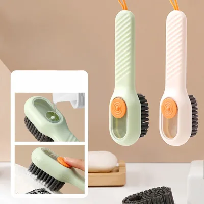 Hot Sale Labor-Saving  Cleaning Brush Washing Soft Clothes Sneaker Shoes Brushes With Dispenser Liquid