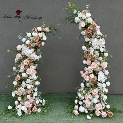QSLH-SY0278 Hot Sale 2023 Handmade Floral Wedding Arch Wedding Flower Arrangement Floral Arrangements for Wedding Decoration