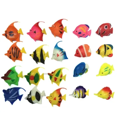 Vivid Landscape Aquarium Ornament Decoration Plastic Fish Floating Artificial Fish Small Tropical Fish Simulation