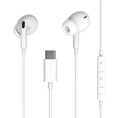 Custom OEM ODM HiFi Type C In-ear Wired Earphones with Mic for Cell Phone Wholesale