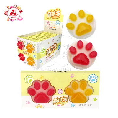 Cute Cat's Claws Pudding Fruit Flavor Cat Paw Shape Jelly Candy