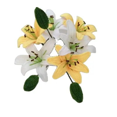 Hot Sale Customized Flowers Handmade Crocheted Lilies