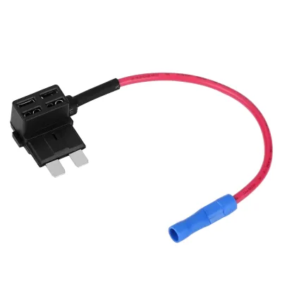 Mini Blue Tail Fuse Tap Holder Add-a-Circuit Auto ATC Blade Fuse UL1005 16AWG Wire 150mm Length Optional Low Breaking Capacity