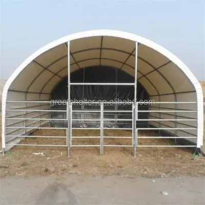 Industrial Farmhouse-Style Dairy Cattle Livestock Feed Shed Designs for Farm Use