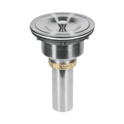 Anti-Clog Polished 304 Stainless Steel Sink Strainer Drain Assembly for Kitchen Garbage Disposal Filtration