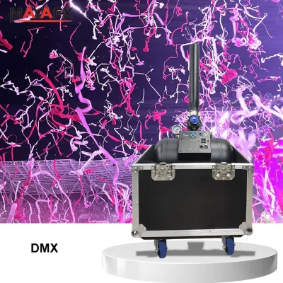 16~20m Meters DMX Controller Electric Confetti Machine Ribbon Confetti Cannon for Wedding Party