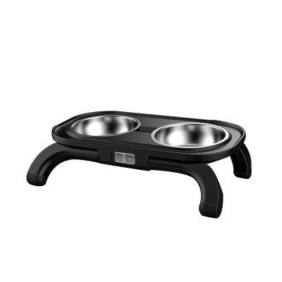 High Quality Eco-Friendly Cat Pet Bowl Comfortable 150 Degree Adjustable Height Four Side Groove Lifting for Easy Eating