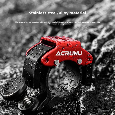 Bicycle Bell Mountain and Road Bike Aluminum Alloy Mini Horn High Decibel Outdoor Cycling Gear and Accessories