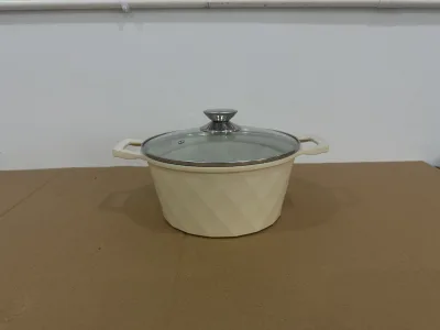 Diamond Die Cast Aluminum Casserole Set 20/24/28cm Non-stick Induction Cookware Cooking Pot Set