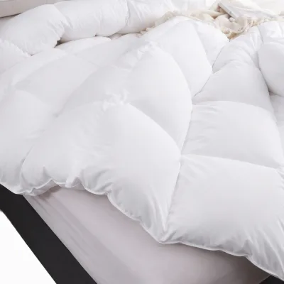 White Ultra Soft All-Season Baffle Box Comforter Breathable Duvet Insert Hotel Resort Bedding Supply