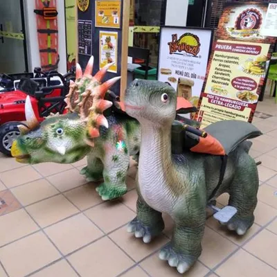 Dino City 2026 Hot Sale Electric Dinosaur Ride-Indoor/Outdoor & Home/School Use 150KG Capacity for 2 Passengers