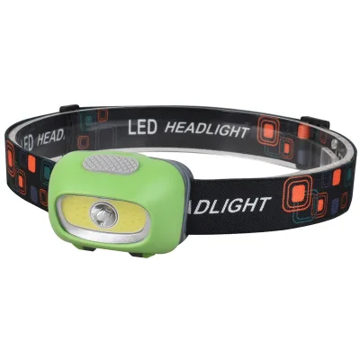 Super Bright 5 Modes COB Led Headlamp Outdoor Camping AAA Battery Head Torch Light