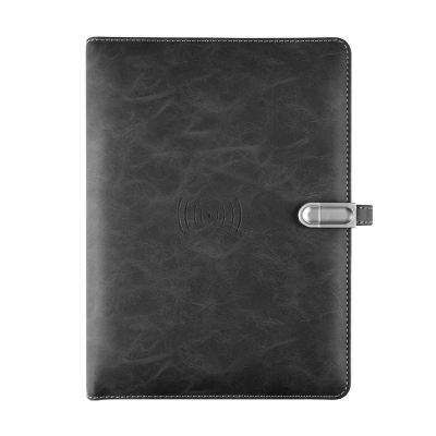 AI Smart A3 Multi-Function Business Notepad High-Value Leather Cover Wireless Charging A5 Hinge Style Book Paper Cover for Gift