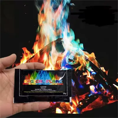 Magic Fire Smokeless Eco-Friendly HARMLESS Mystical Colorful Flames for Party Camping Christmas Fireplace Fireworks