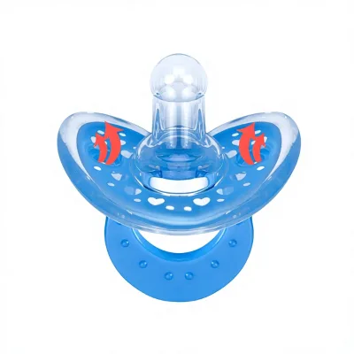 Factory-direct Supply of Silica Gel Two-tone Pacifiers Liquid-form Breast-milk-like Design for Daily Nighttime Use